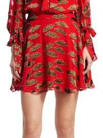 Alice + Olivia x Donald Blaise Printed Skater Skirt at Saks Fifth Avenue